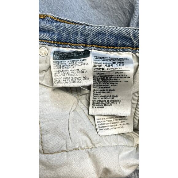 Levi’s Premium 501® S Skinny Jeans Light Wash, Big E Red Tab 30x28 - Picture 8 of 12